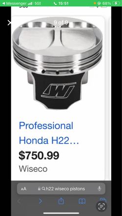 Wiseco Honda H22 Forged Piston