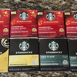 Starbucks 8 Boxes(64 capsules) of Nespresso