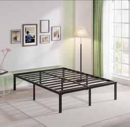 LIKE NEW! Queen Size Heavy-Duty Metal Platform Bed Frame - $50