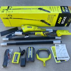 RYOBI 40V 10 in. Cordless Battery Pole-saw with 2.0 Ah Battery and Charger