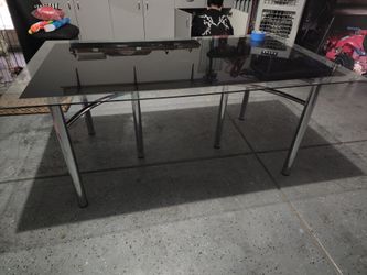 Glass kitchen table