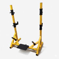 Powertec Squat Rack - Yellow