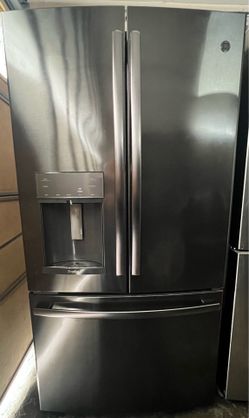 GE Profile Smoke Stainless Steel French Door Refrigerator