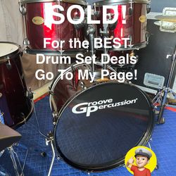 💥 Adult Drum Set Like New. Was $499. NOW…