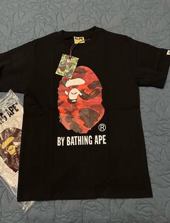 Small BAPE By Bathing Ape Black Camo Tee