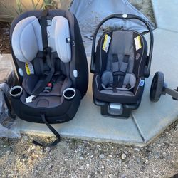 Baby Car seat And  2 Strollers.