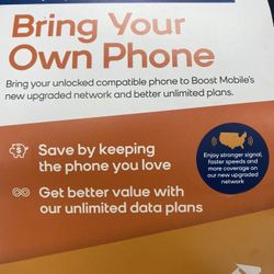 BRING YOUR OWN PHONE 