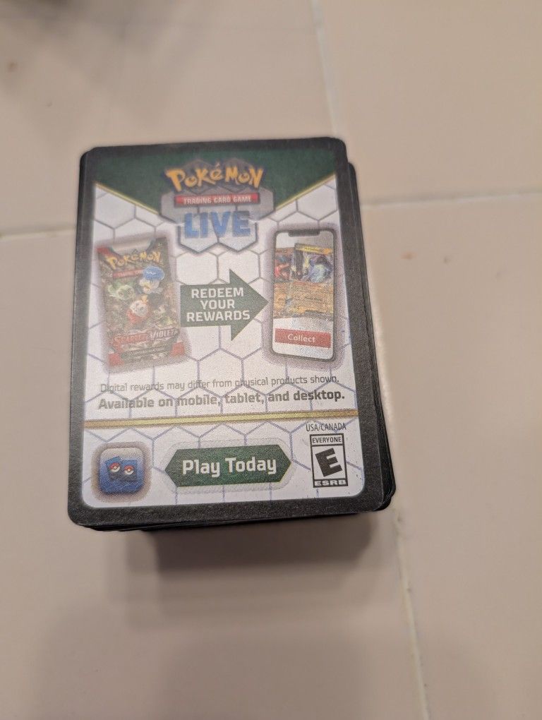 Pokemon Energy Cards And Code Cards