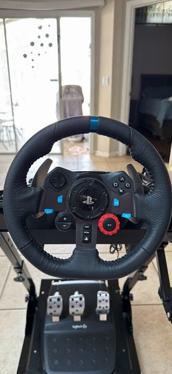 Logitech PS5 steering wheel and pedals with stand