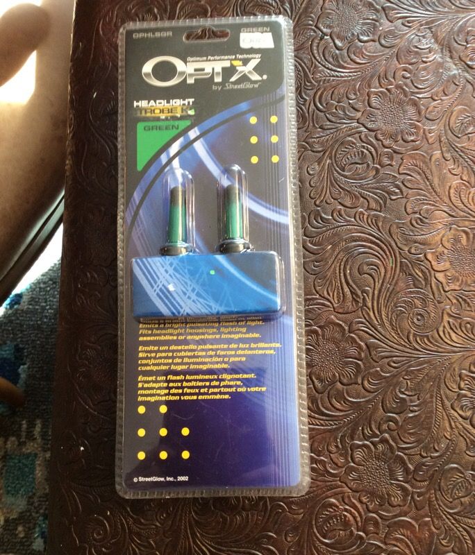 Optx by streetglow headlight strobe kit green