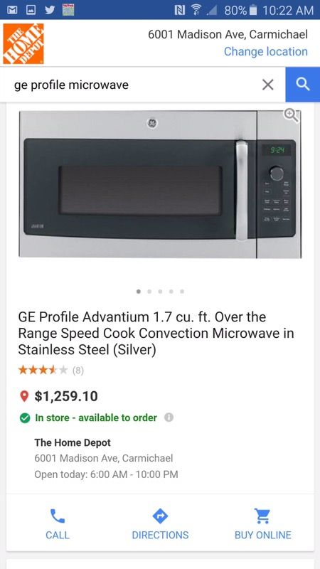GE Profile Advantium Microwave 1.7 cu ft for Sale in Sacramento, CA