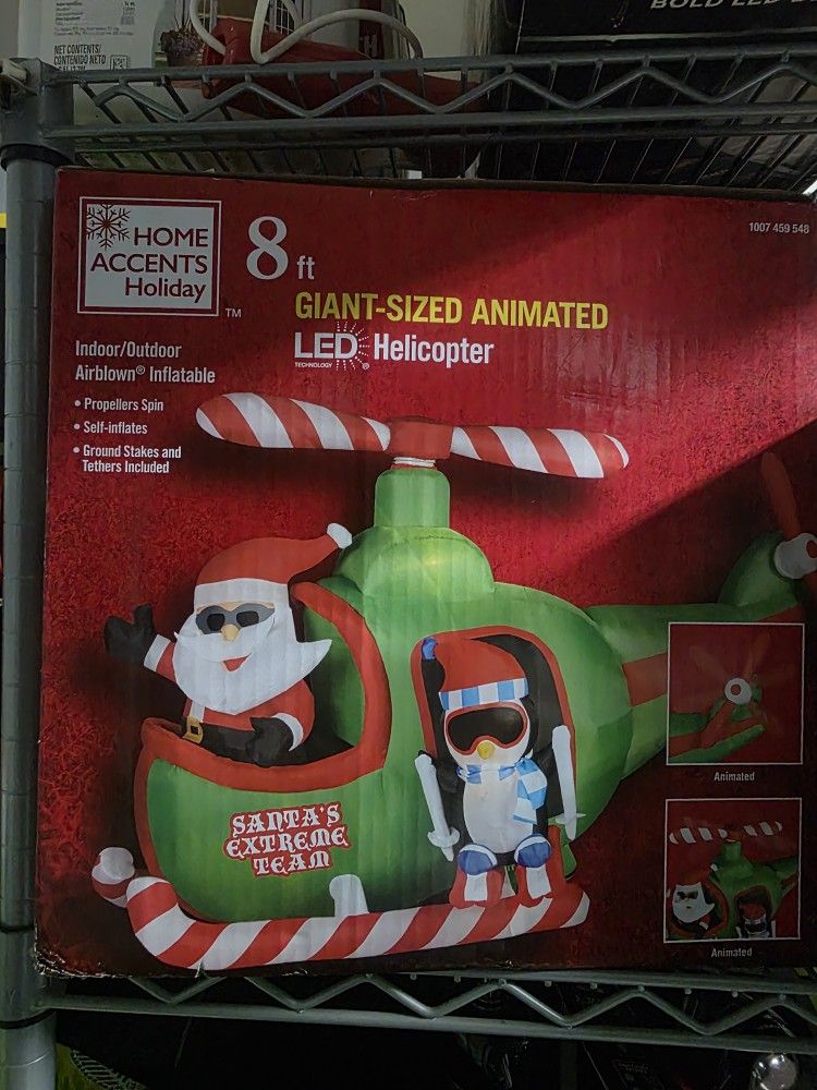 Christmas Giant Sized Led Helicopter