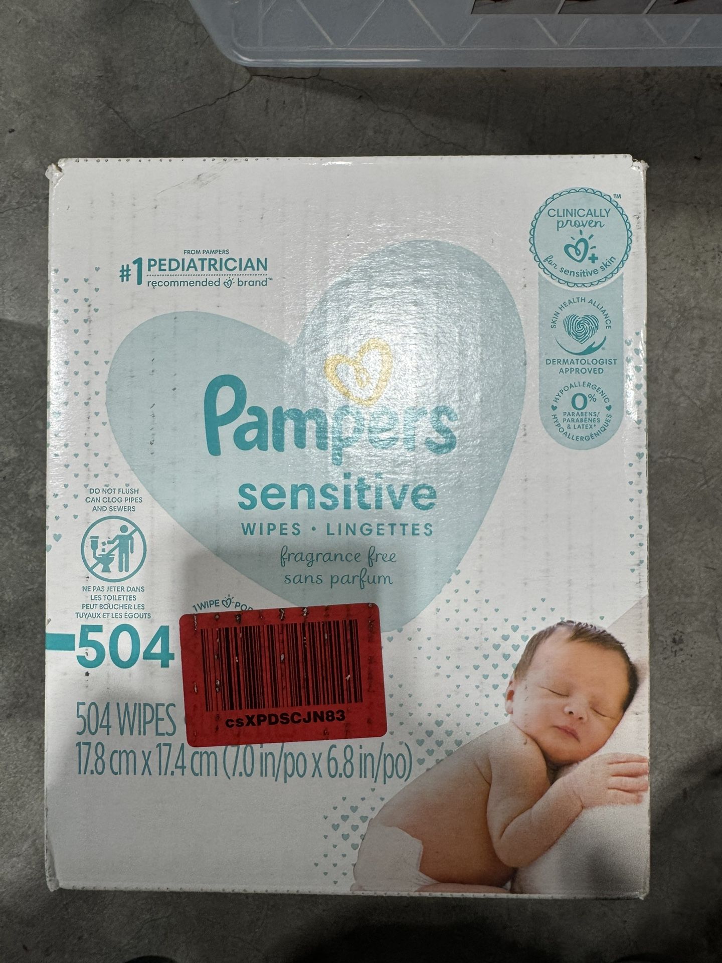 Pampers Sensitive Wipers New 
