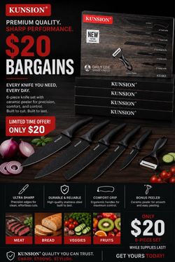 Kunsion six Pieces Knife set