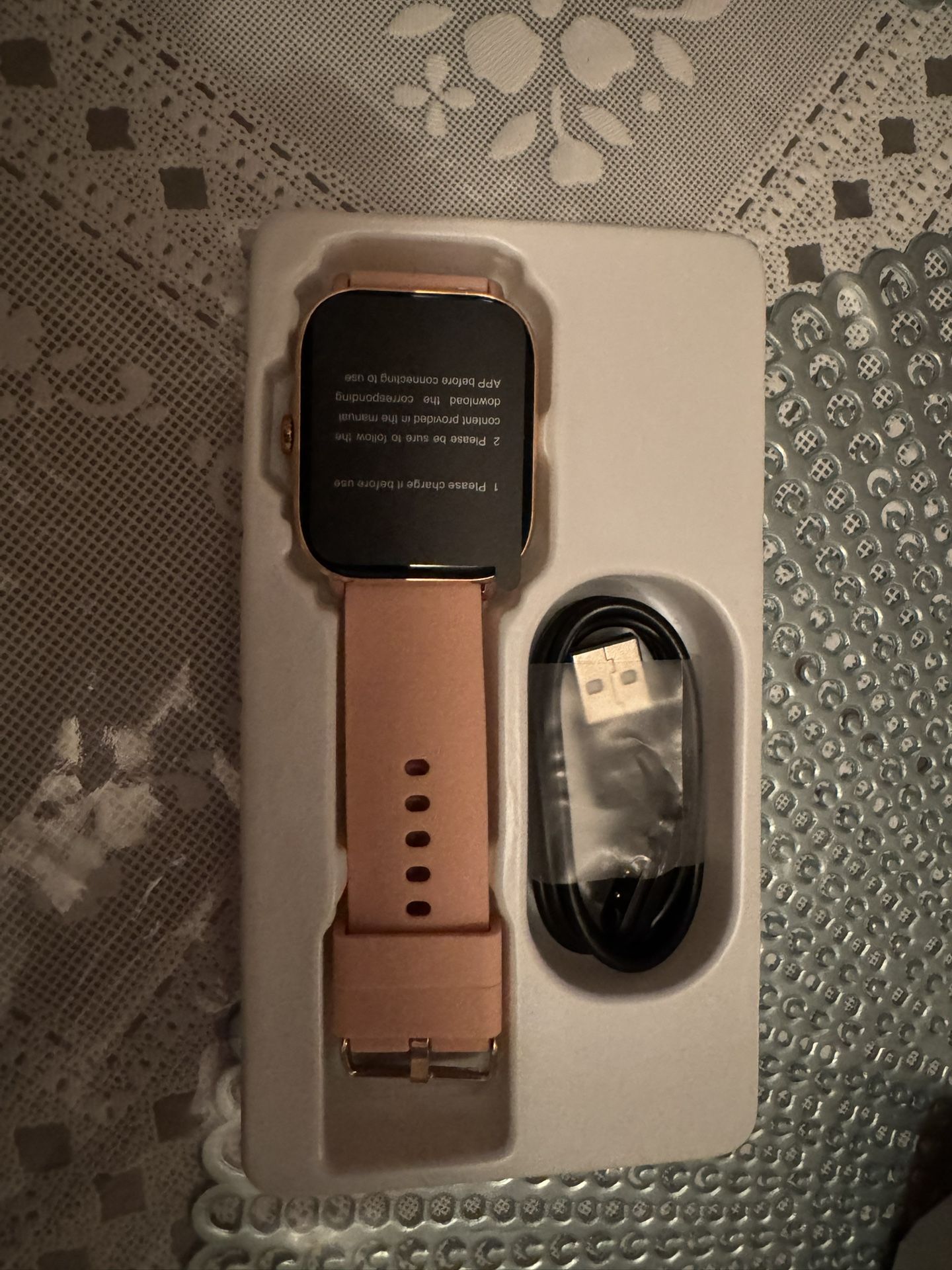 Smart Watch for Women Men-IP68 Waterproof Fitness Tracker (Pink, 1.85)