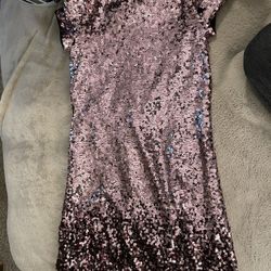 Jr Pink Sequin Dress