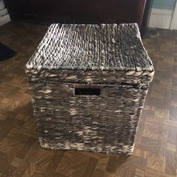Wooden Square Basket 
