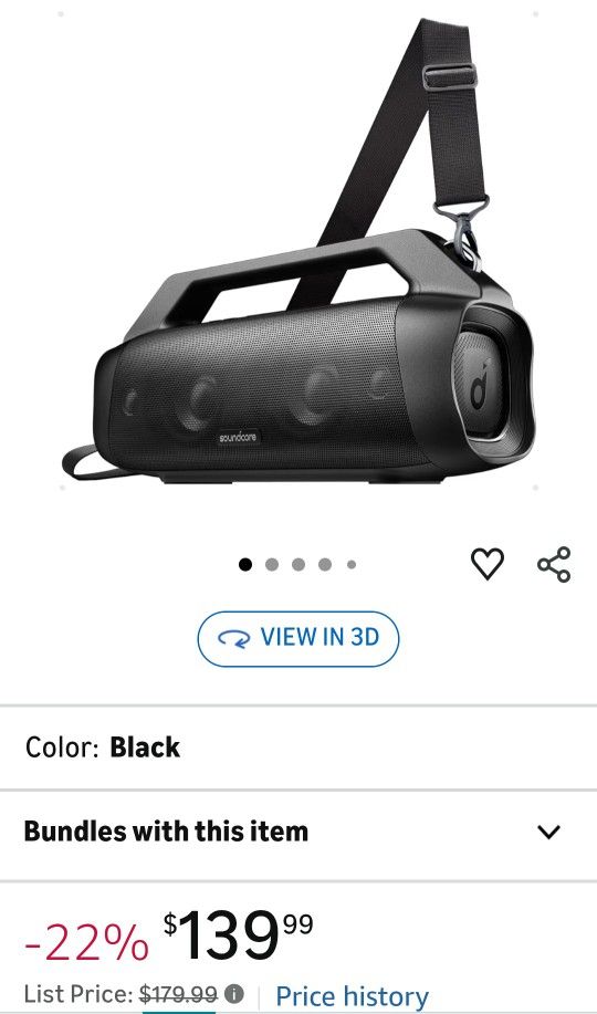 Soundcore Anker Waterproof Bluetooth Speaker Boombox