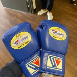 Winning 8oz pro fight boxing gloves