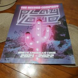 Concert Poster ....autographed 