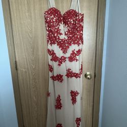 Red Nude Homecoming/Prom Dress