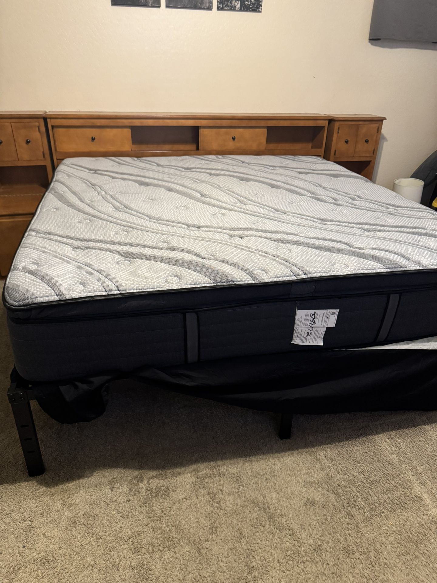 King Complete Bed With Nightstands