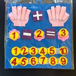Felt Board Finger Numbers Counting Toy Educational Learning Supplies Addition Subtraction Manipulatives Math Teaching Aids