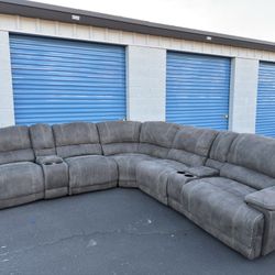 Large Sectional W 3 Electric Recliners
