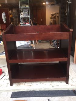 Changing table and matching crib