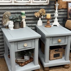 Cute Farmhouse, Nightstand, Or Side Tables Refinished