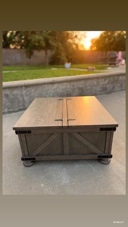 Large Rustic Coffee Table w/ Storage