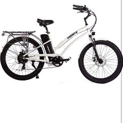  Ebike, new in box ,long range, up to 30 miles, 40 miles in PAS mode, Pure Electric,Dual Front Shocks