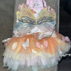 Med Butterfly Dog Dress 4-6 Pounds 
