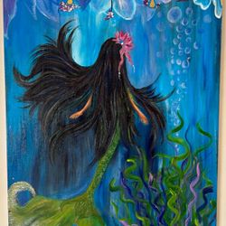 Mermaid Painting “The spiritual awakening of water”