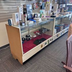 2-Piece Glass Display Case Set – Retail / Jewelry Showcase Cabinets (Large Sizes, Bundle Deal)