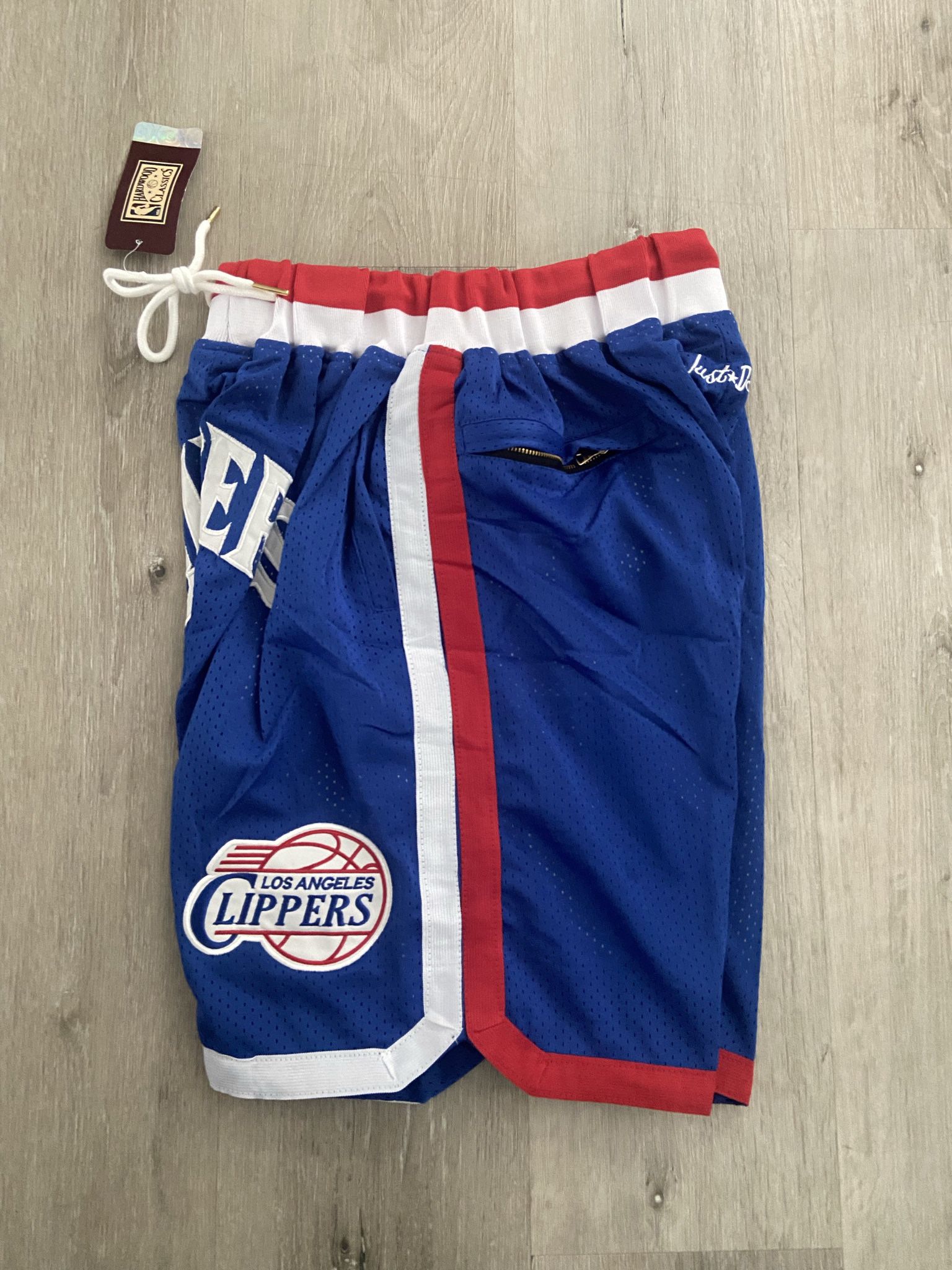 Men Team Basketball Shorts Just Don Los Angeles Clippers Size: XXL
