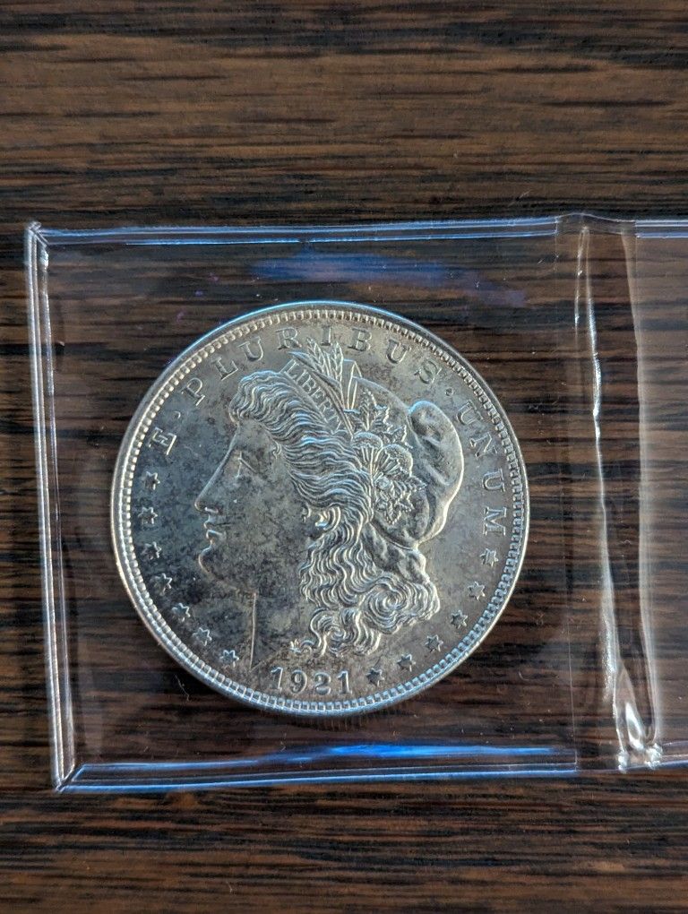 1921 Morgan Silver Dollar In Mint State BU