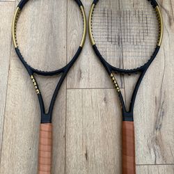 2019 Wilson Blade 98 16x19 v7 Black/Gold Custom 4 1/2