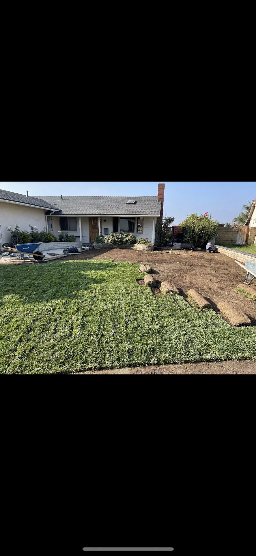 —-sprinklers and Sod—-☀️🌴
