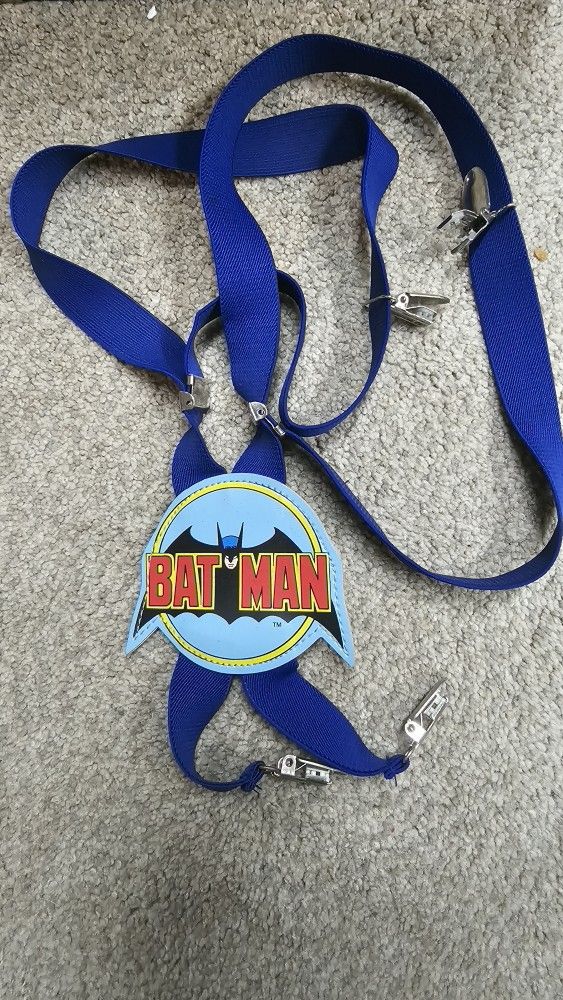 1982 Batman Blue Suspenders DC Comics TM