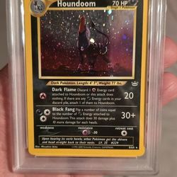 Neo Pokemon Houndoom Double Holo Error
