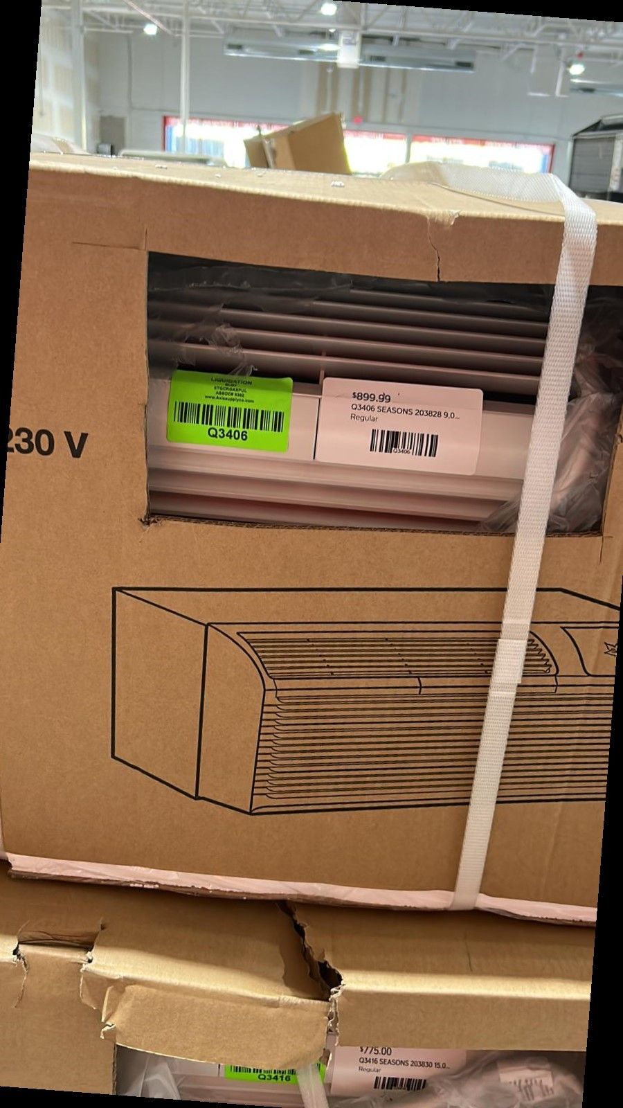 SEASONS 9,000 PTAC, 230 Volt, 20 Amp Air Conditioner