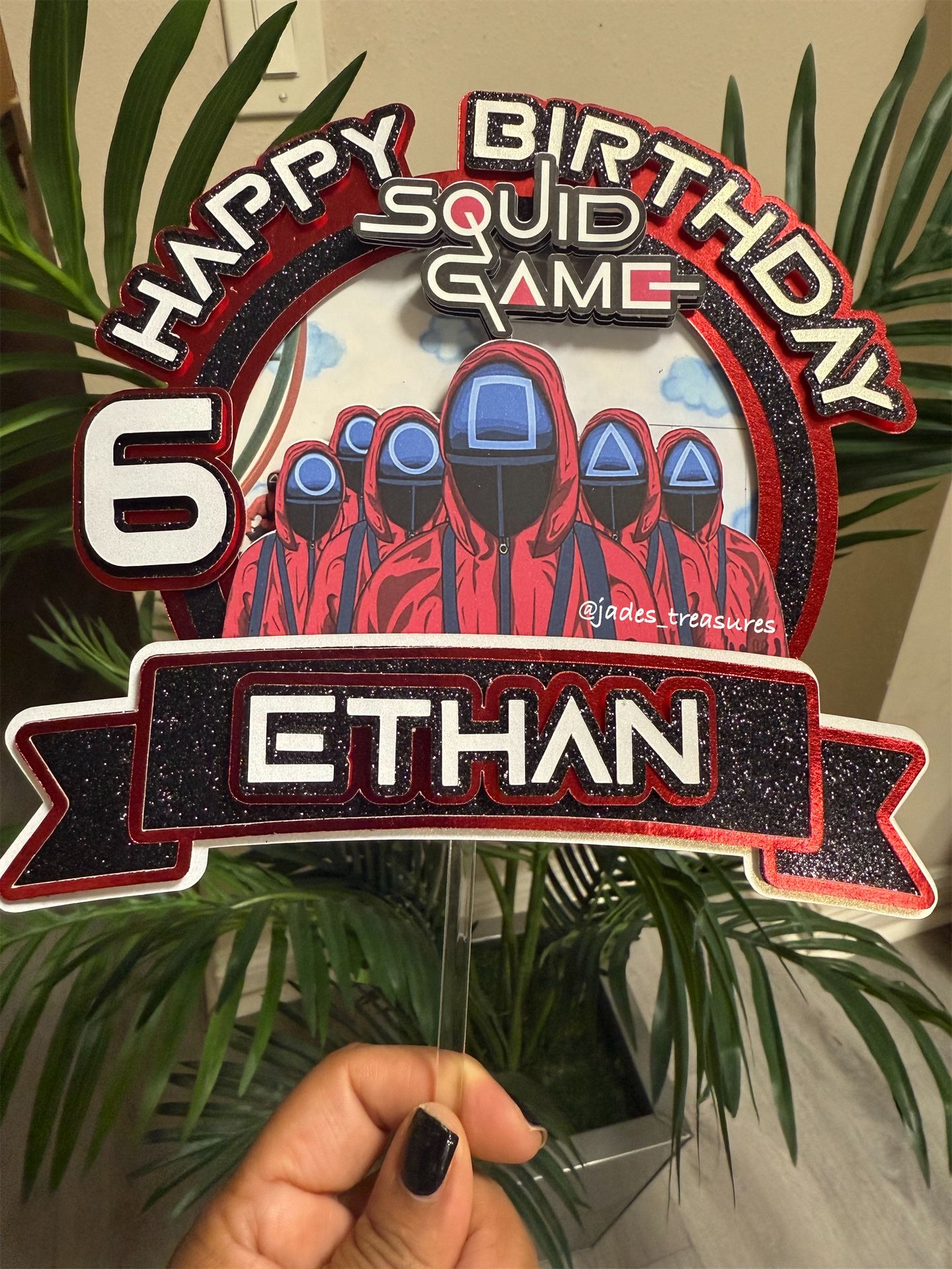 Squid Game Cake Topper