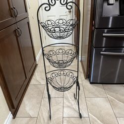 3 Tiered Metal Basket 