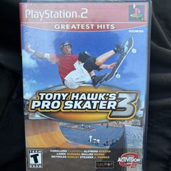 Tony Hawks Pro Skater 3 Ps2 Box And Manual 
