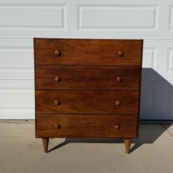 4 Drawer Mid Century Dressed / Please See All The Pictures 