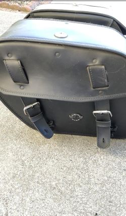 Viking Hard Leather Saddlebags