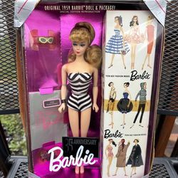 Org. 1959 Barbie Doll & Pkge. Special Edition Reproduction 1993 NIB