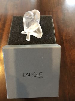 Wow Deal!  Vintage Lalique Crystal Statuette with Original Box
