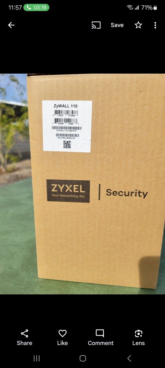 Zyxel ZyWall 110 VPN Firewall. NEW in Box